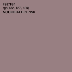 #987F81 - Mountbatten Pink Color Image